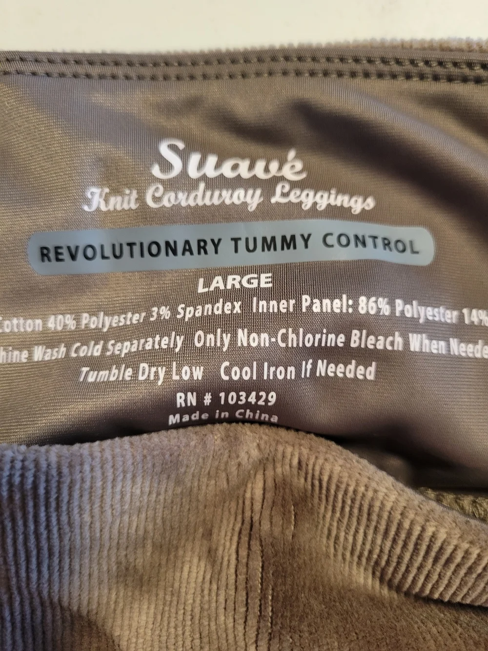 Women’s Stretch Corduroy Leggings - Taupe